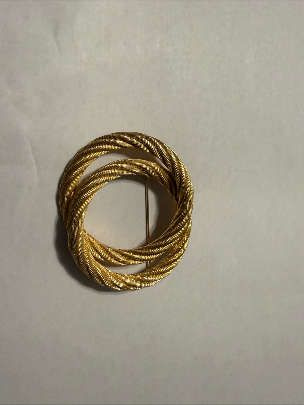 Vintage Christian Dior Gold Rope Brooch | Quiet Luxury | Minimalist | Old Money - Picture 3 of 9